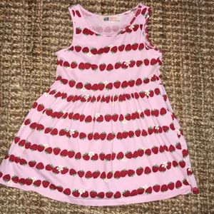 H&M Strawberry Print Dress